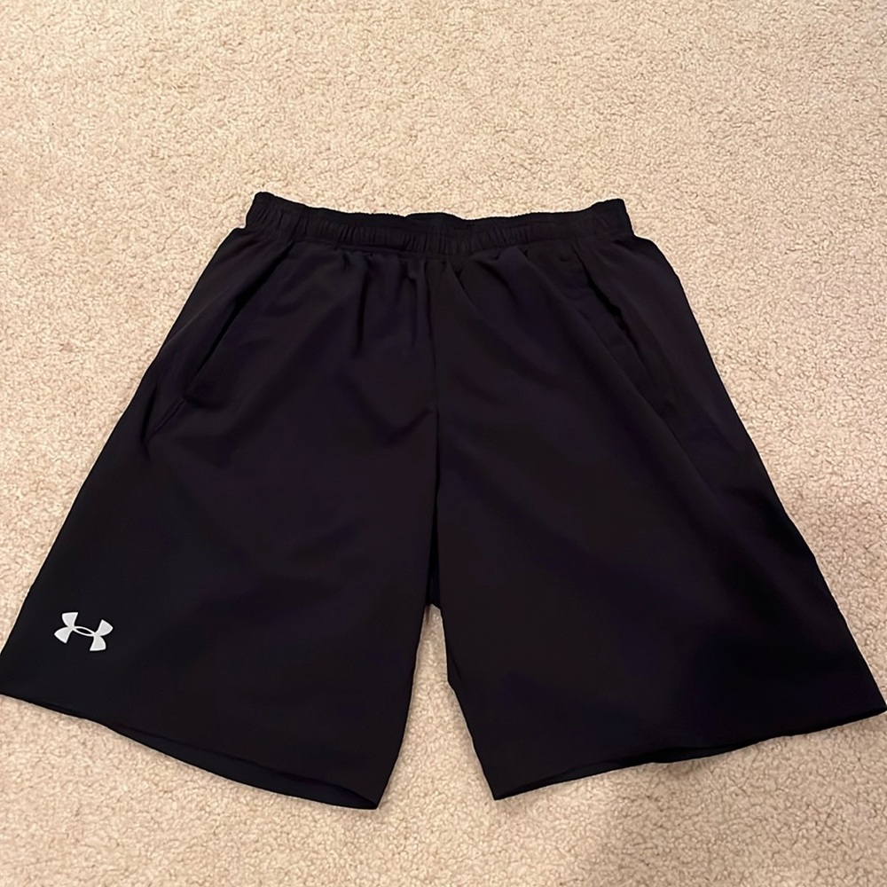 Under Armour Black Workout Shorts (size medium)